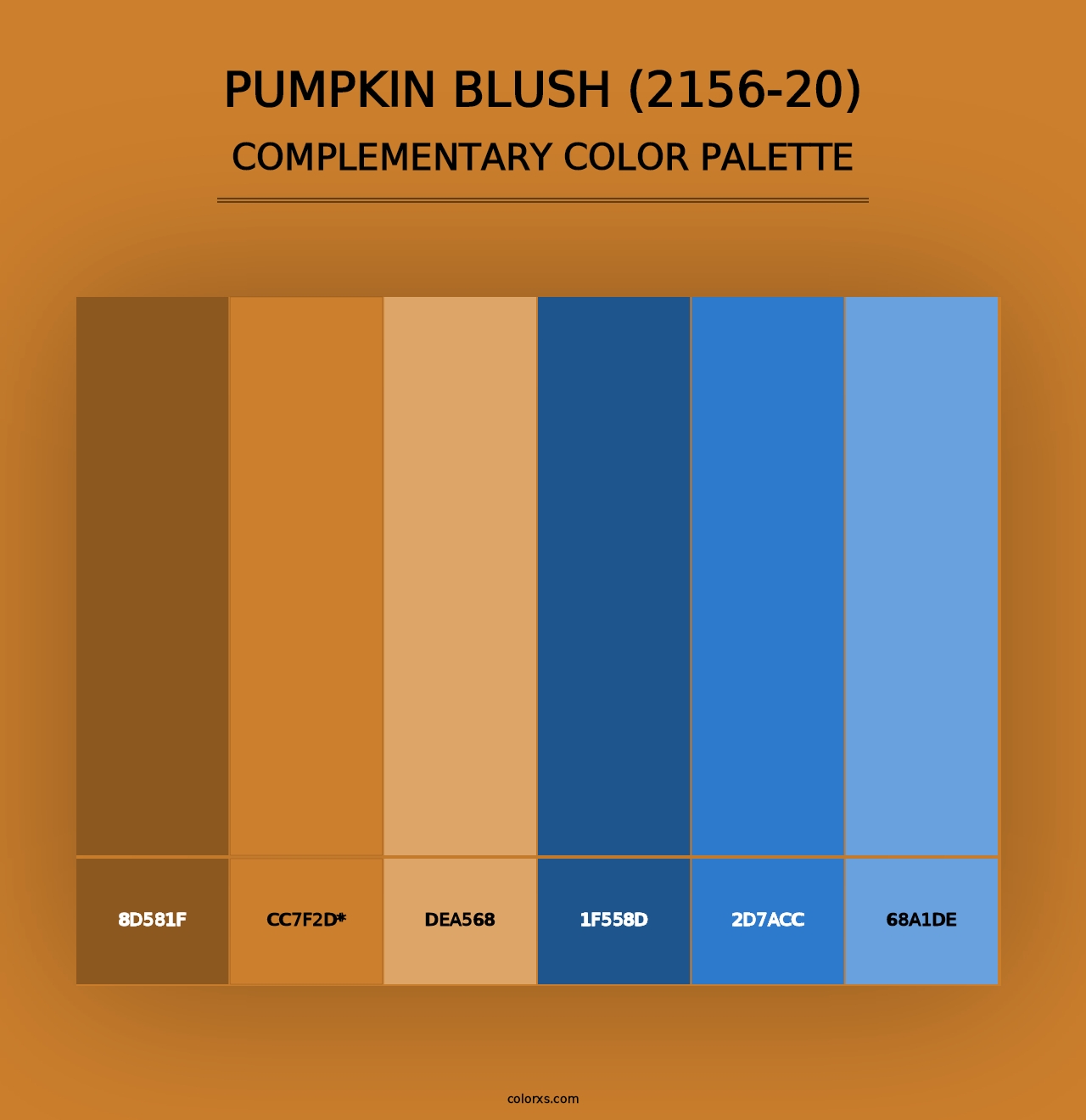 Pumpkin Blush (2156-20) - Complementary Color Palette