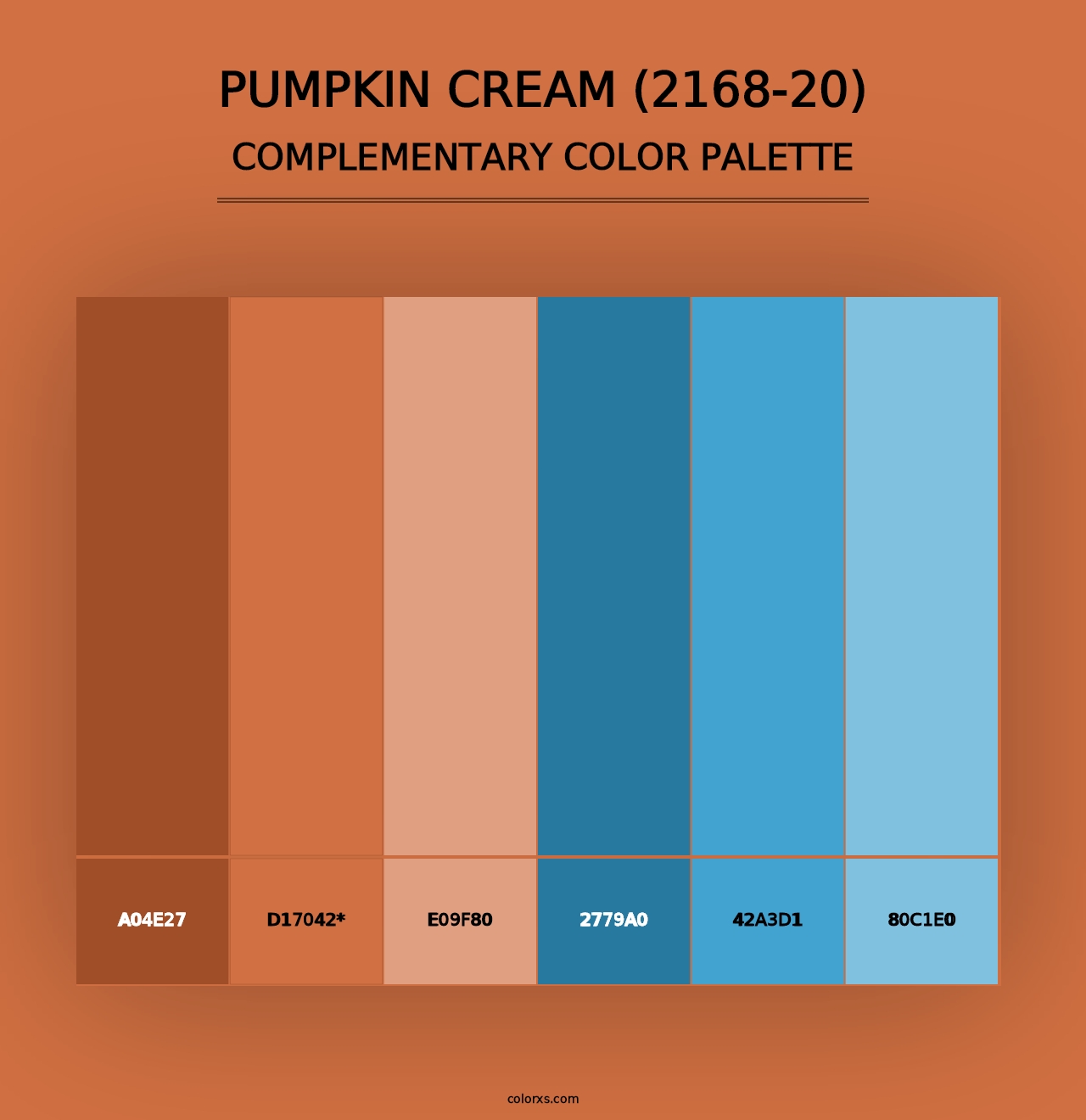 Pumpkin Cream (2168-20) - Complementary Color Palette