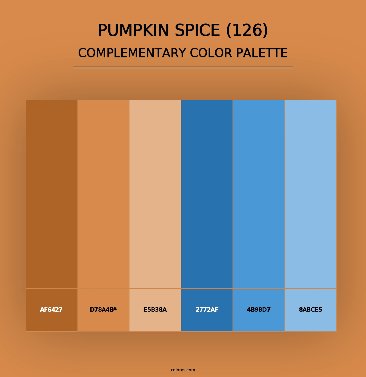 Pumpkin Spice (126) - Complementary Color Palette