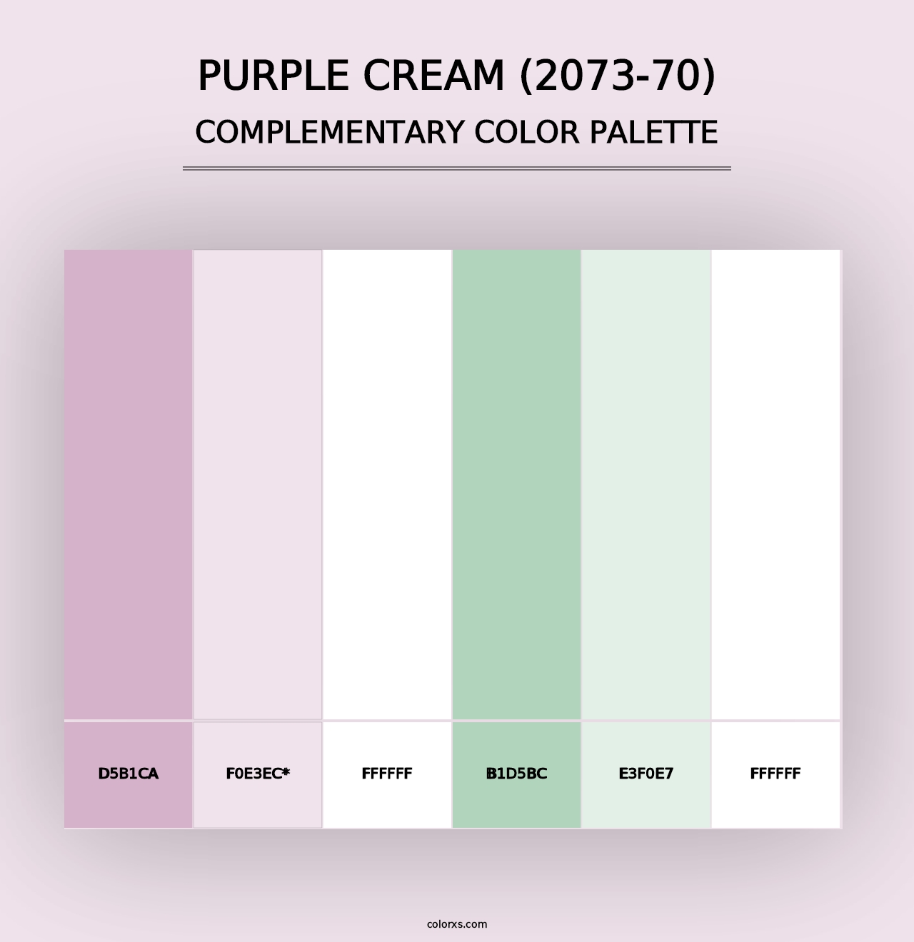 Purple Cream (2073-70) - Complementary Color Palette