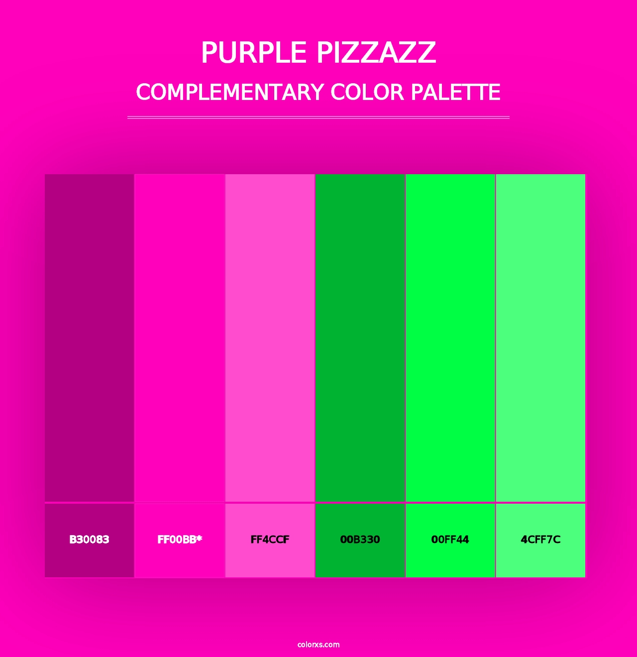 Purple Pizzazz - Complementary Color Palette