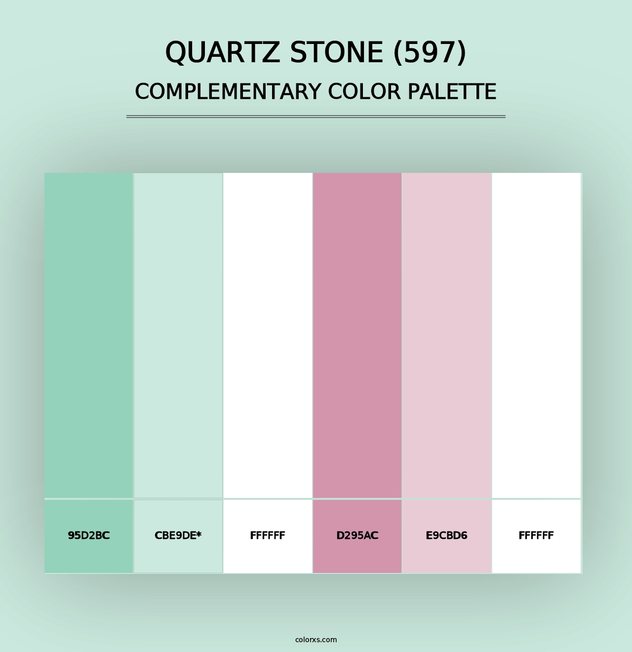 Quartz Stone (597) - Complementary Color Palette