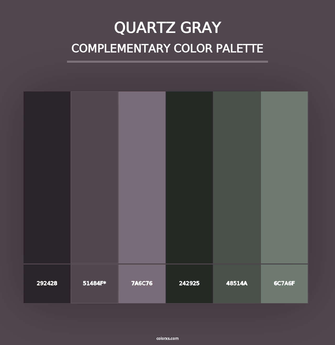 Quartz Gray - Complementary Color Palette