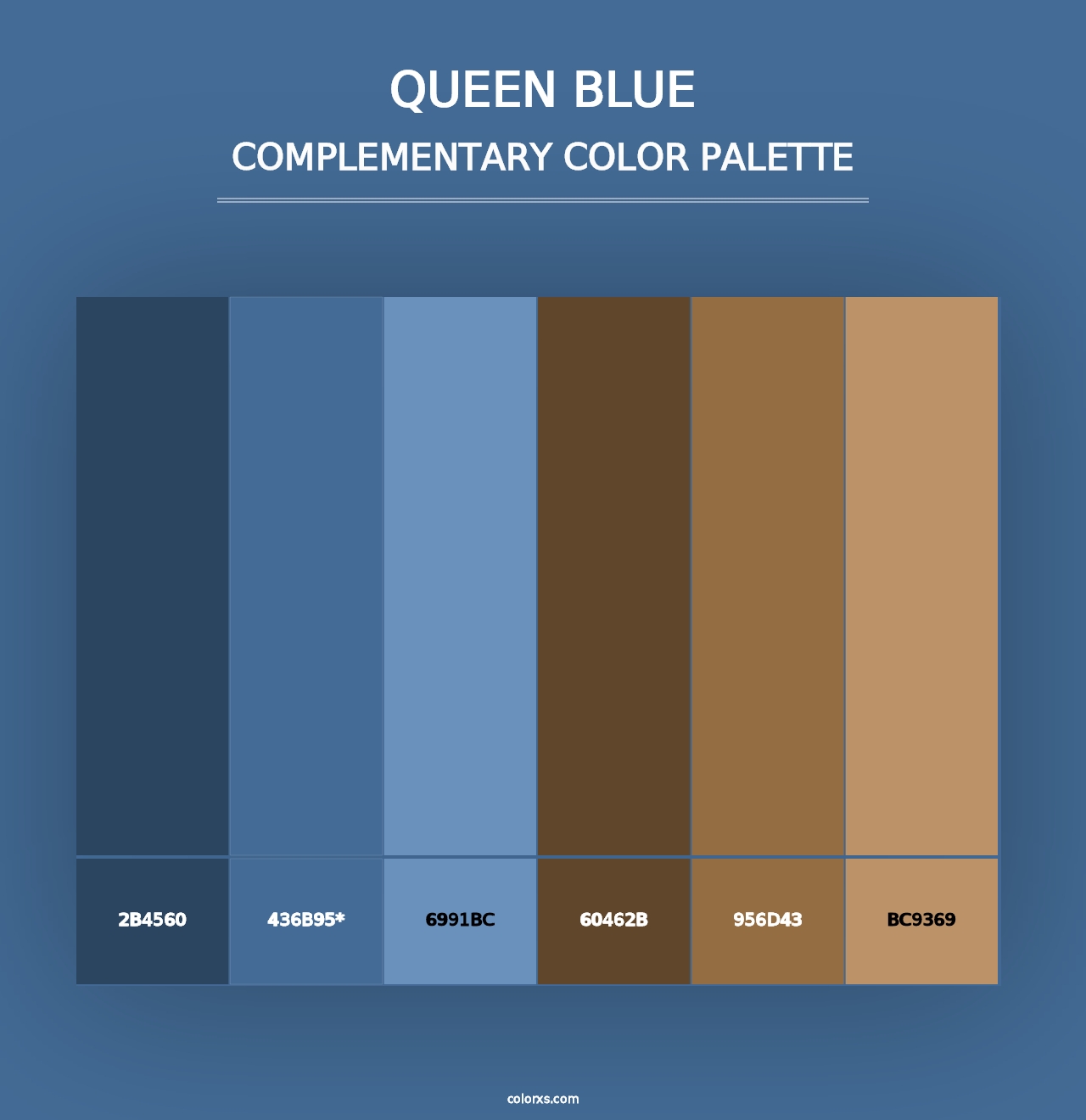 Queen Blue - Complementary Color Palette