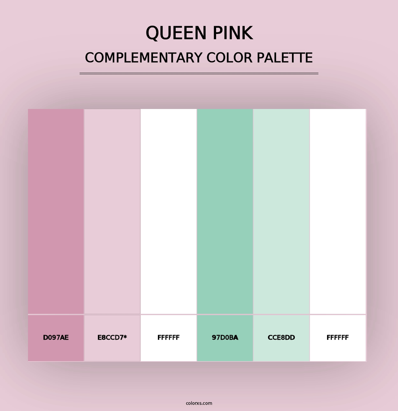 Queen Pink - Complementary Color Palette