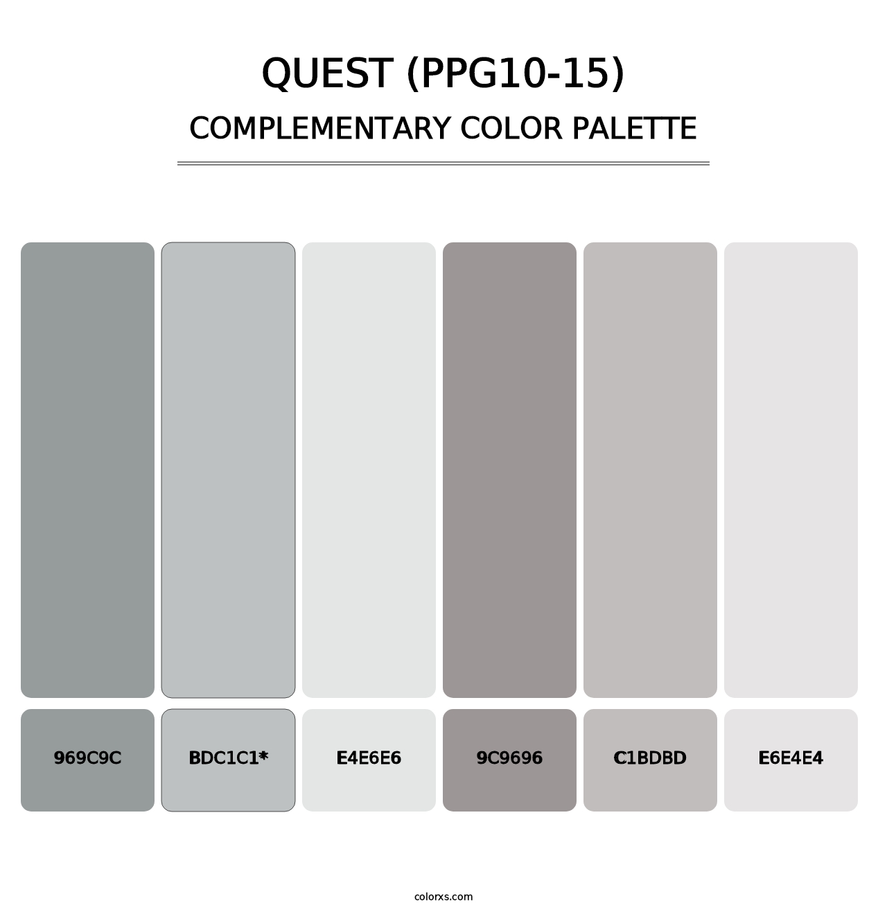 Quest (PPG10-15) - Complementary Color Palette