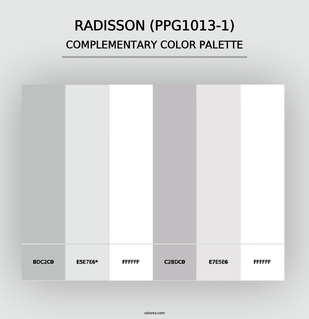 Radisson (PPG1013-1) - Complementary Color Palette