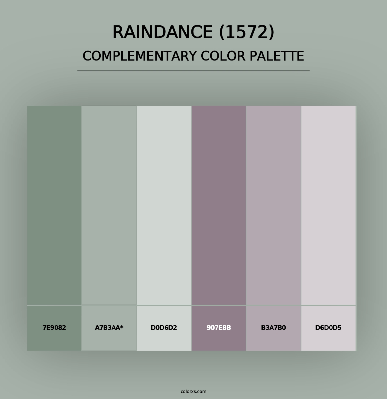 Raindance (1572) - Complementary Color Palette