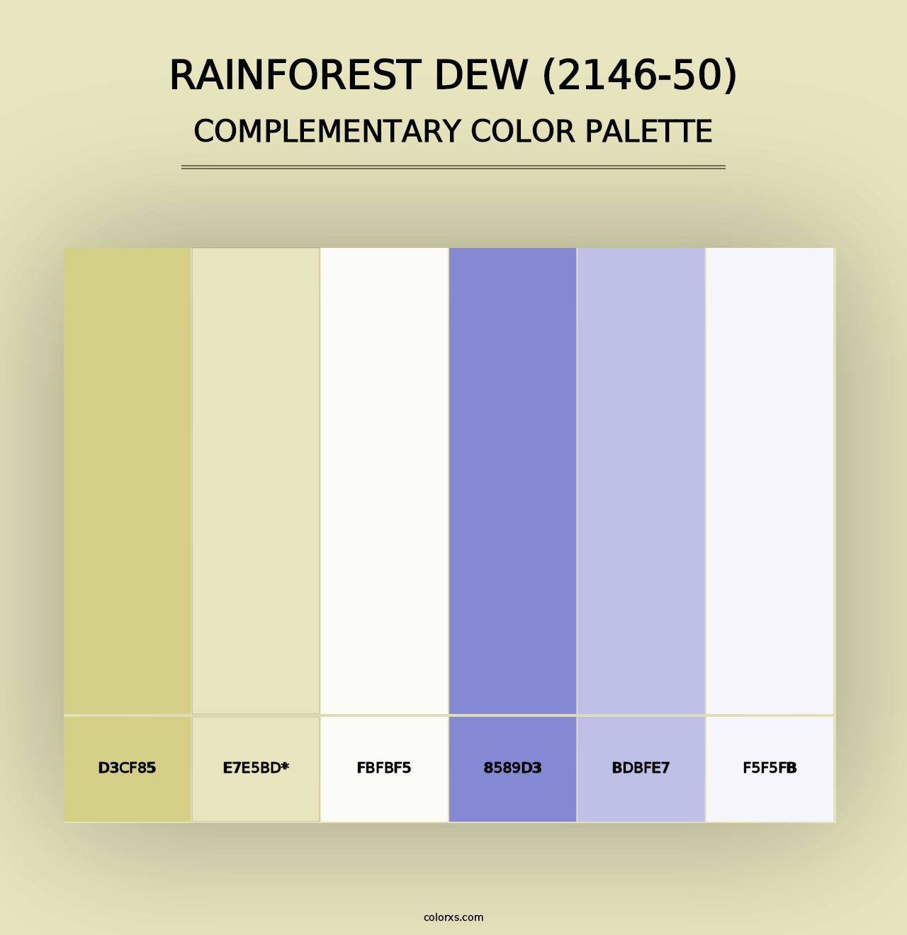 Rainforest Dew (2146-50) - Complementary Color Palette