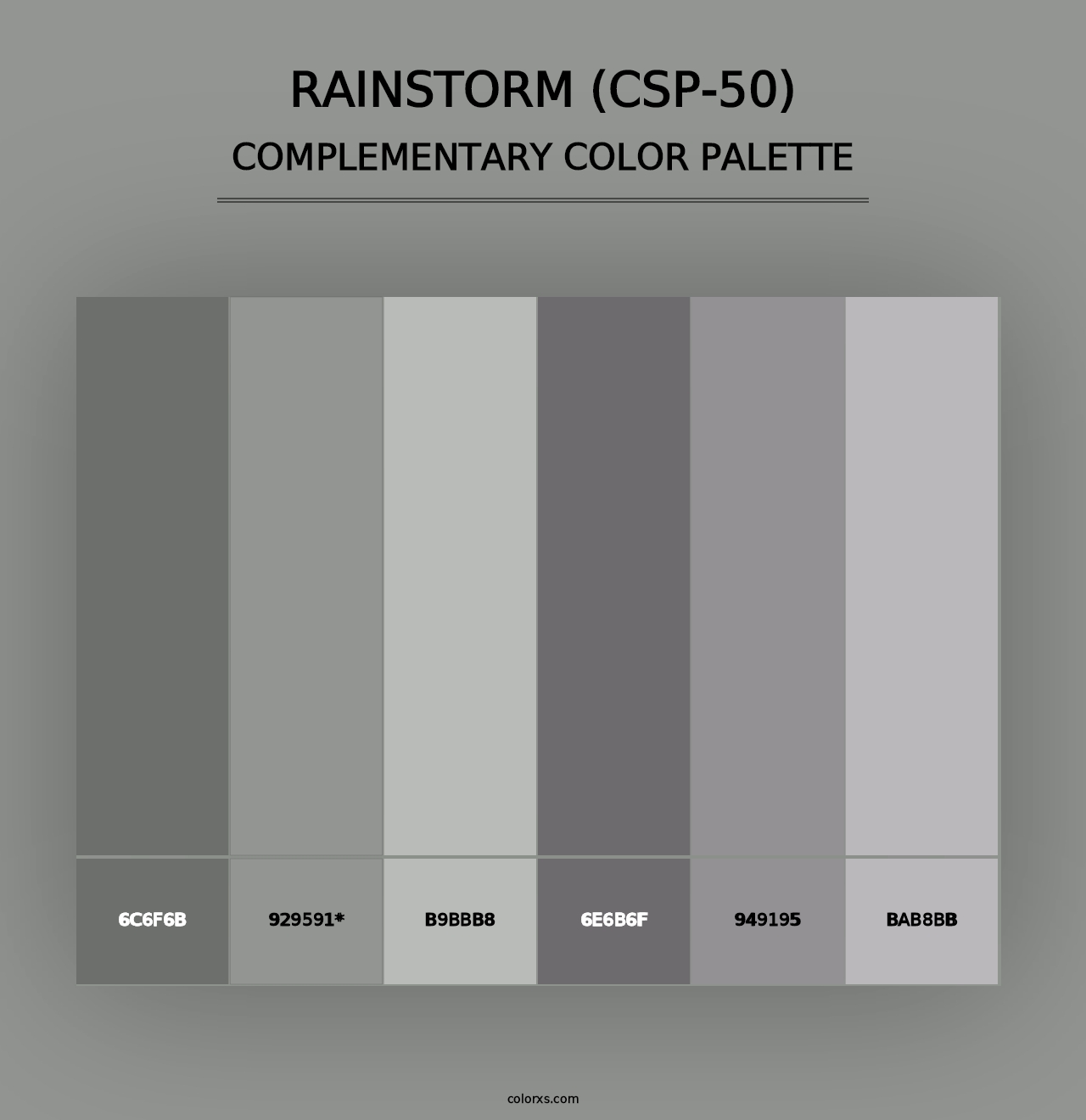 Rainstorm (CSP-50) - Complementary Color Palette