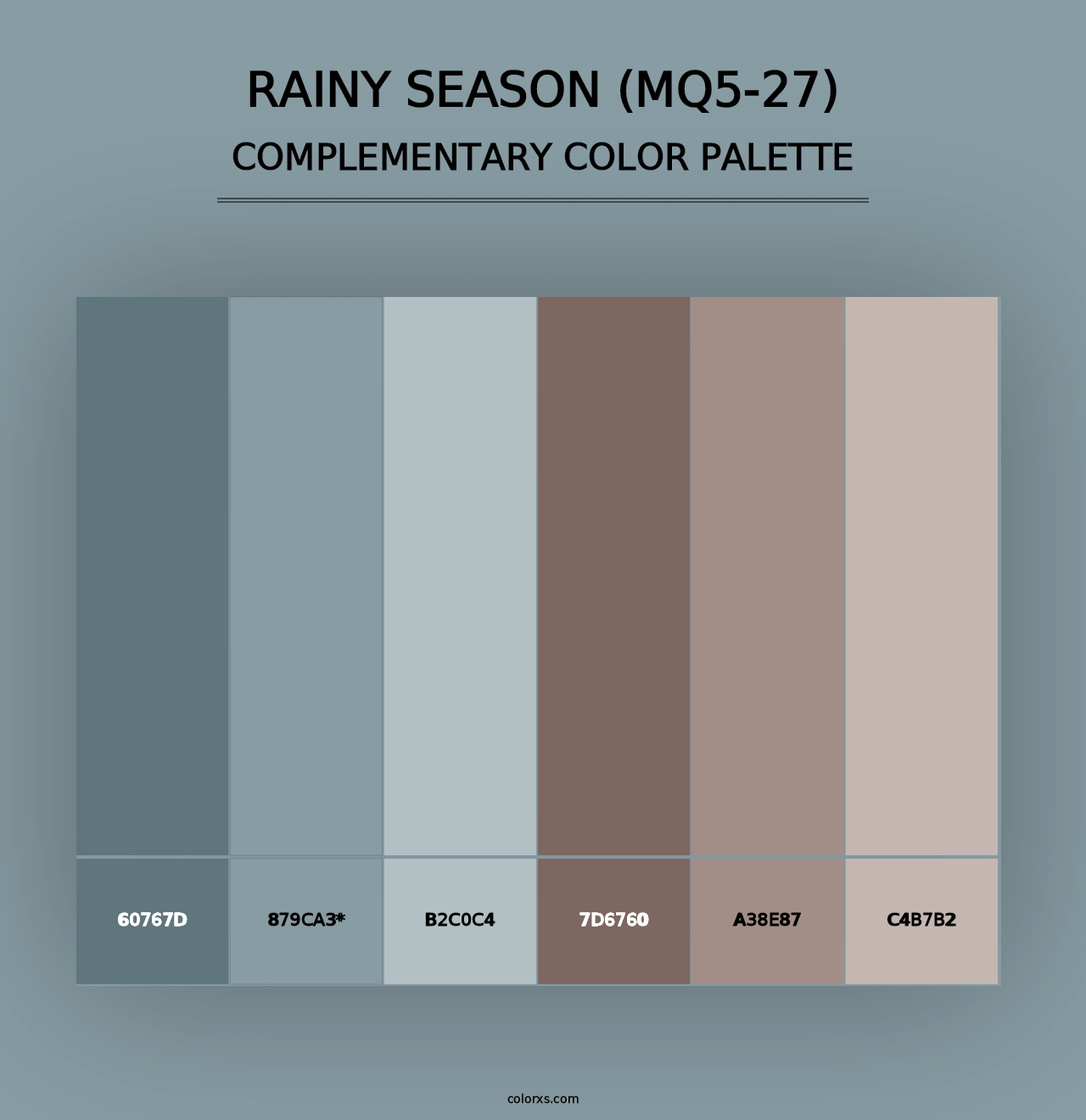 Rainy Season (MQ5-27) - Complementary Color Palette