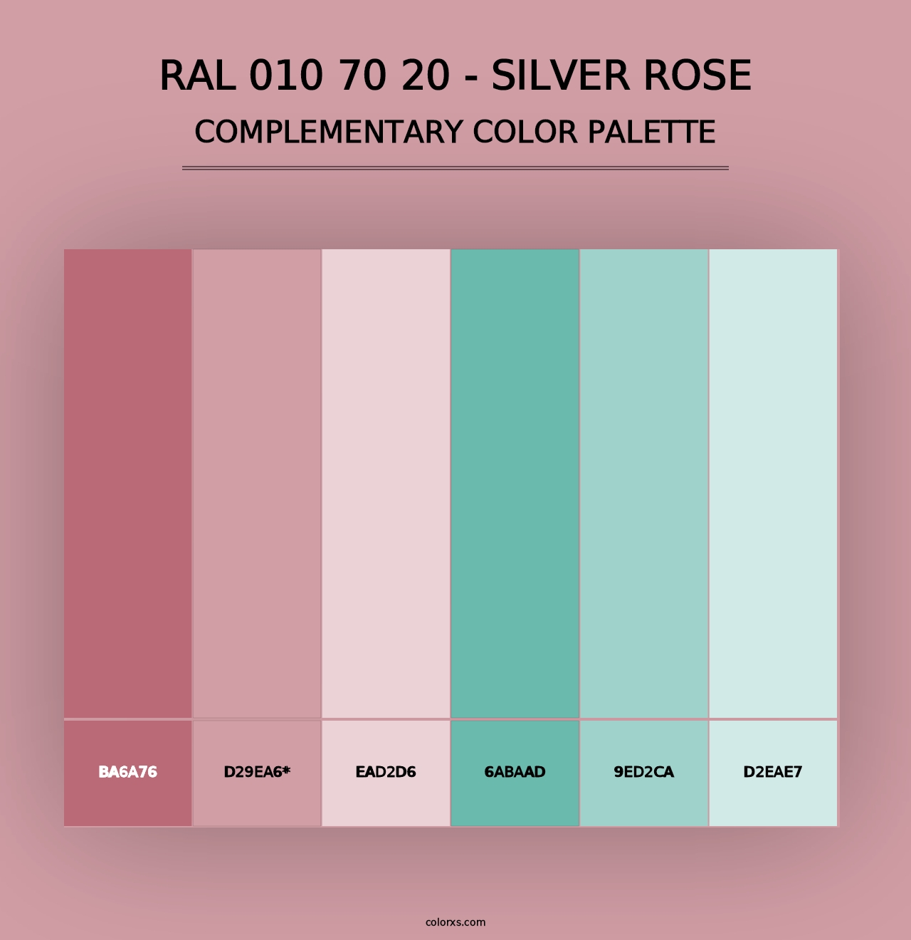 RAL 010 70 20 - Silver Rose - Complementary Color Palette