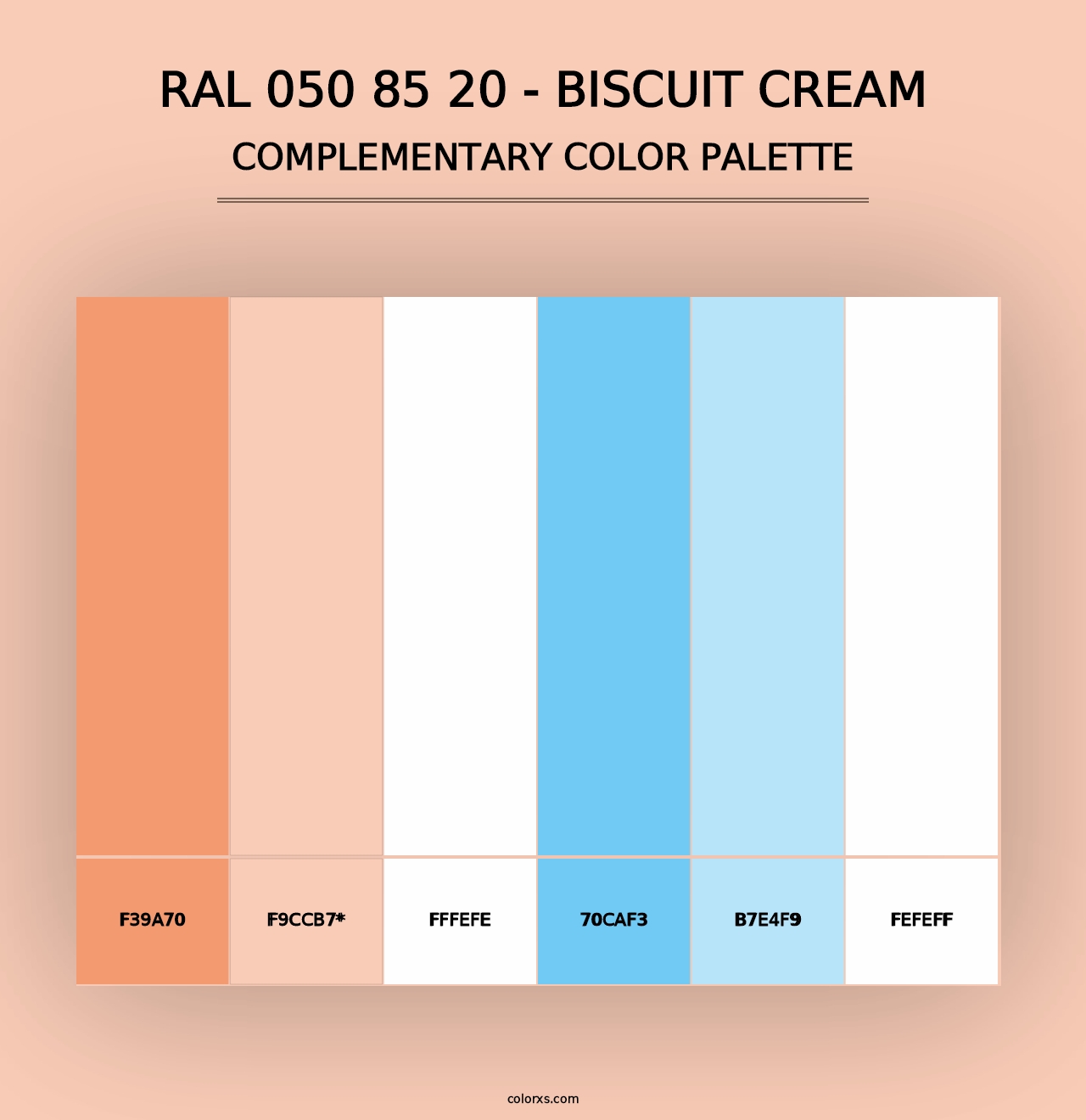 RAL 050 85 20 - Biscuit Cream - Complementary Color Palette