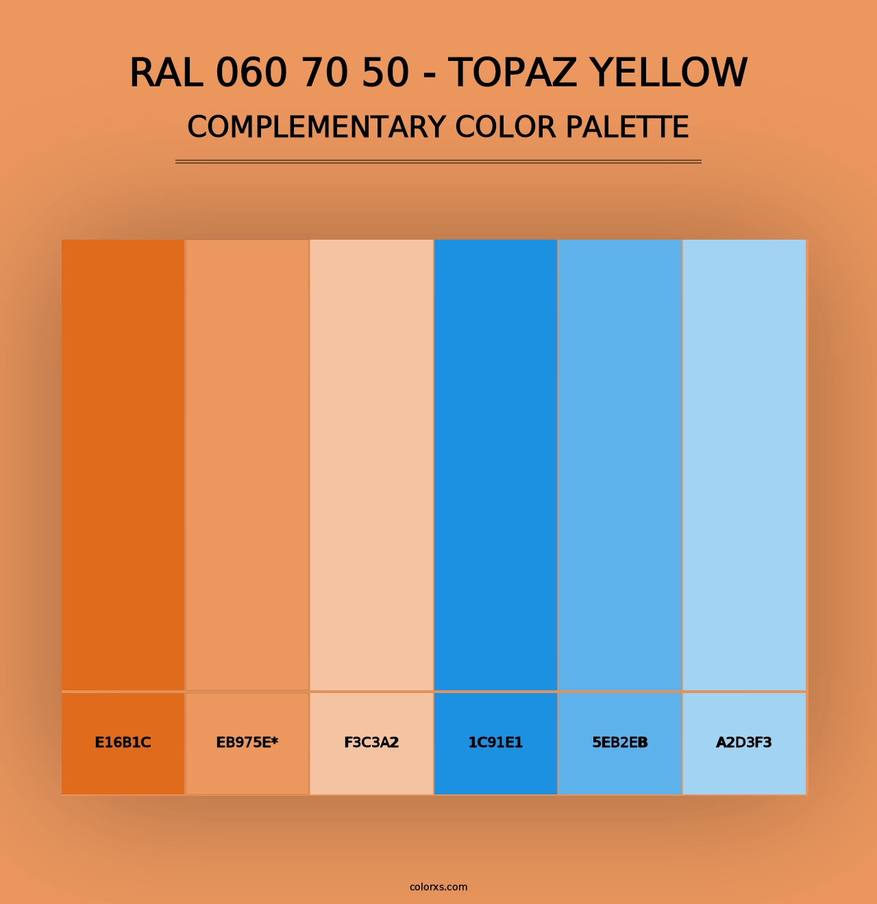 RAL 060 70 50 - Topaz Yellow - Complementary Color Palette