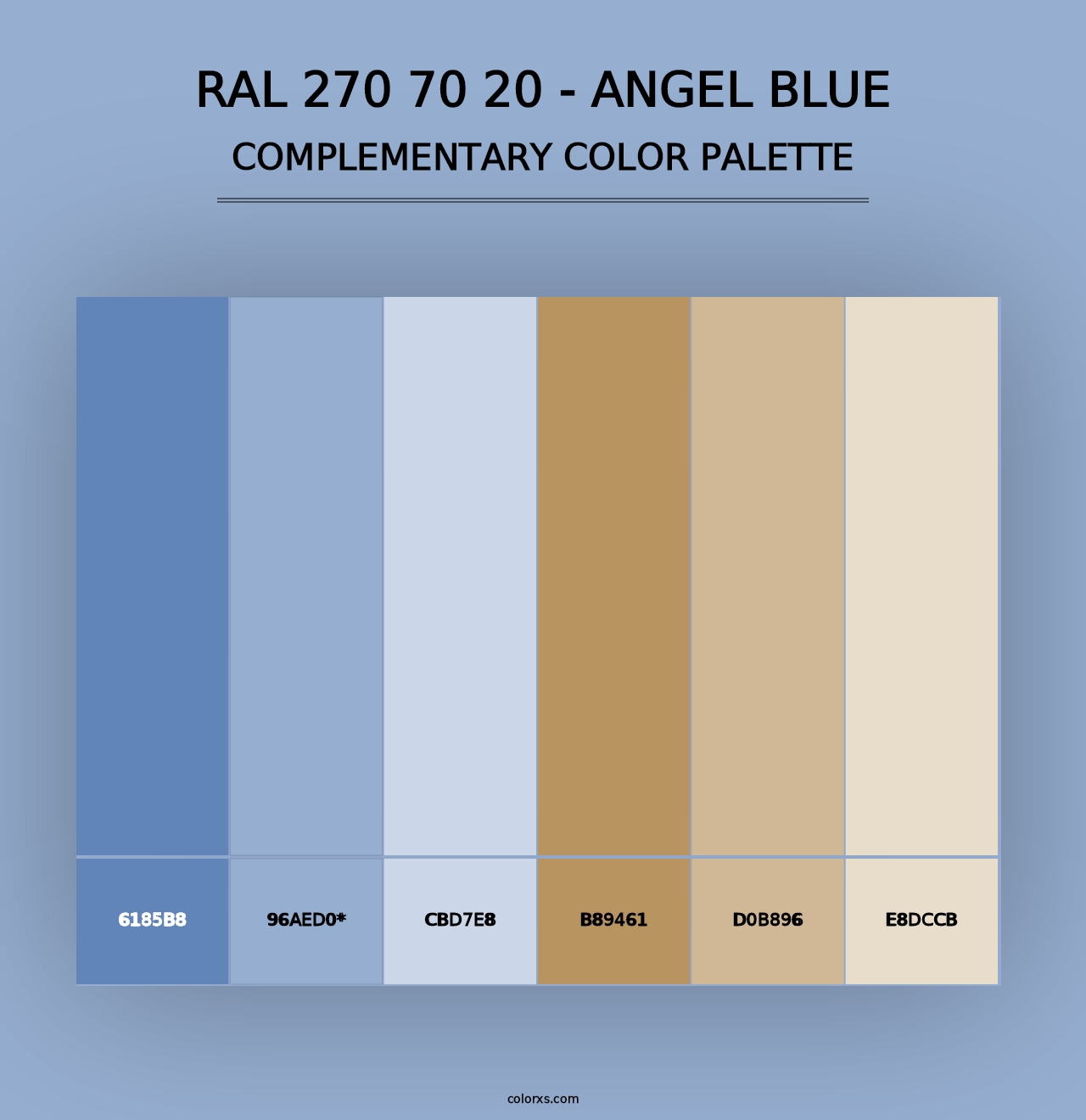 RAL 270 70 20 - Angel Blue - Complementary Color Palette