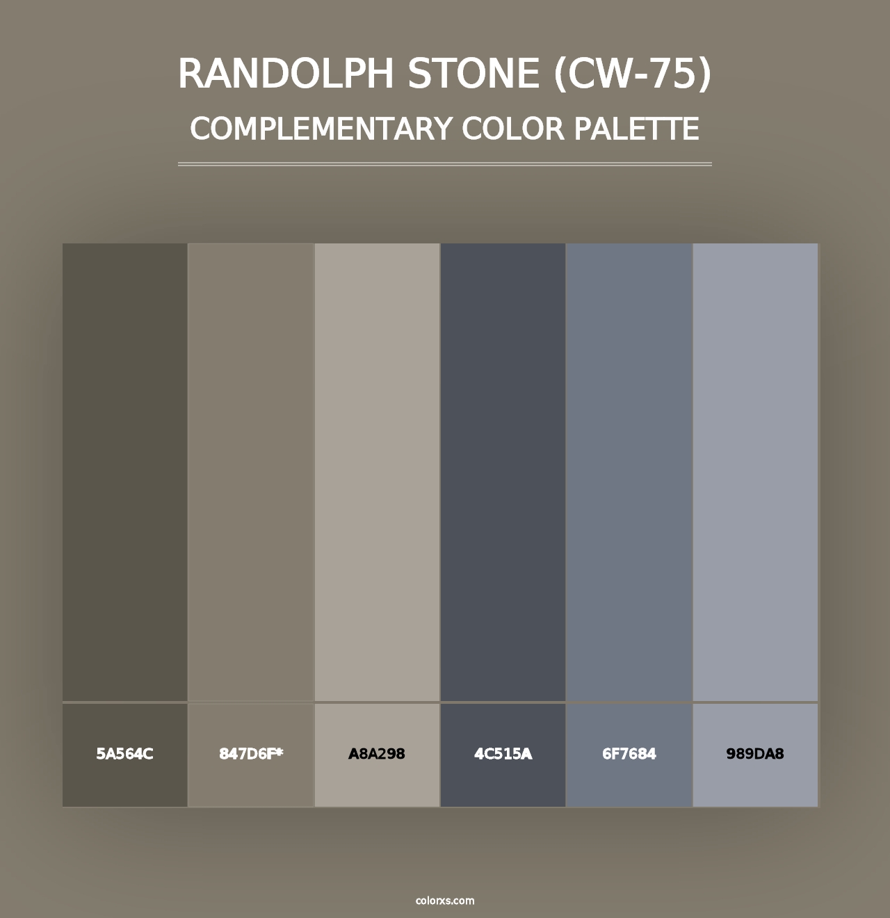 Randolph Stone (CW-75) - Complementary Color Palette