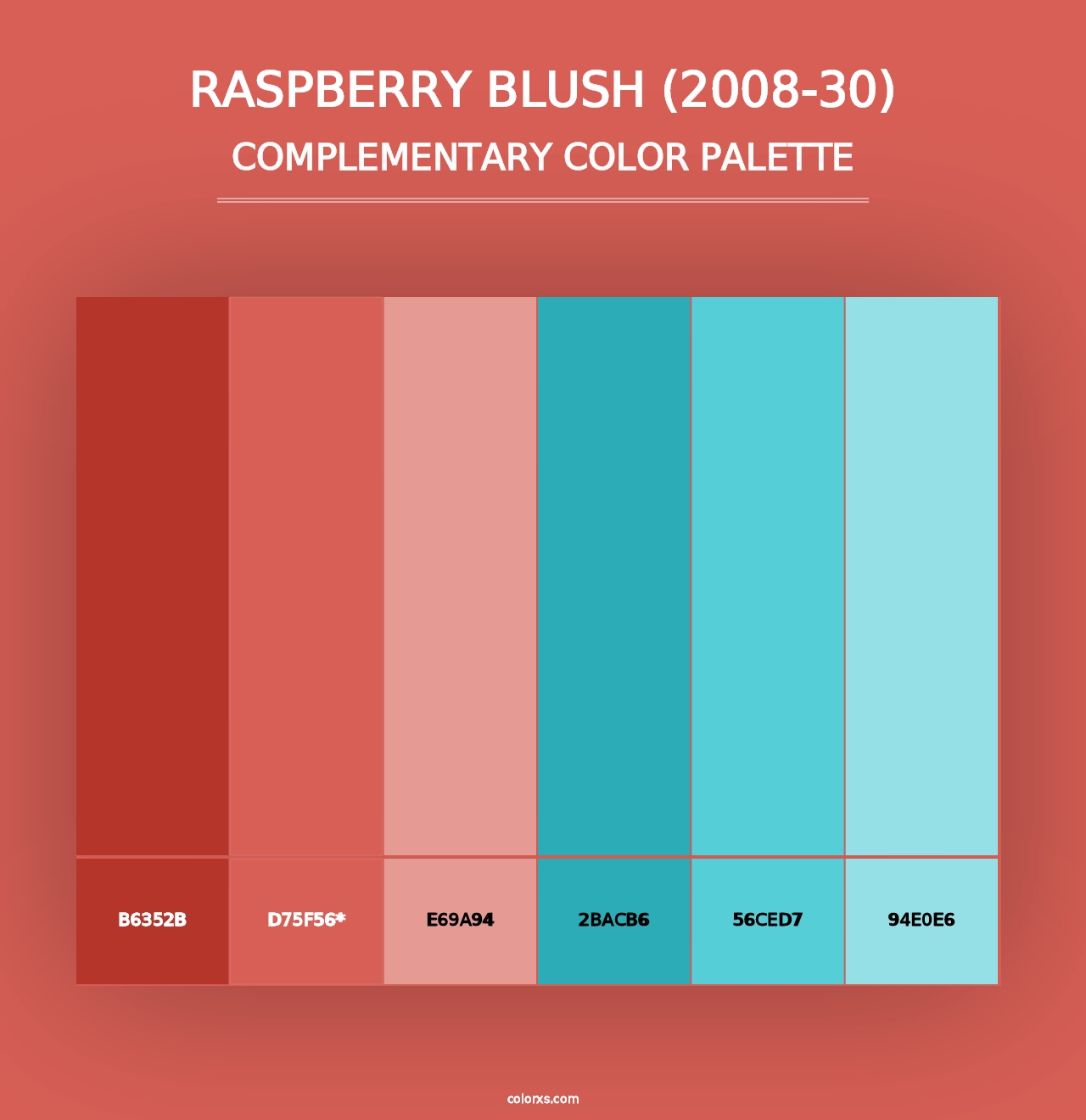 Raspberry Blush (2008-30) - Complementary Color Palette