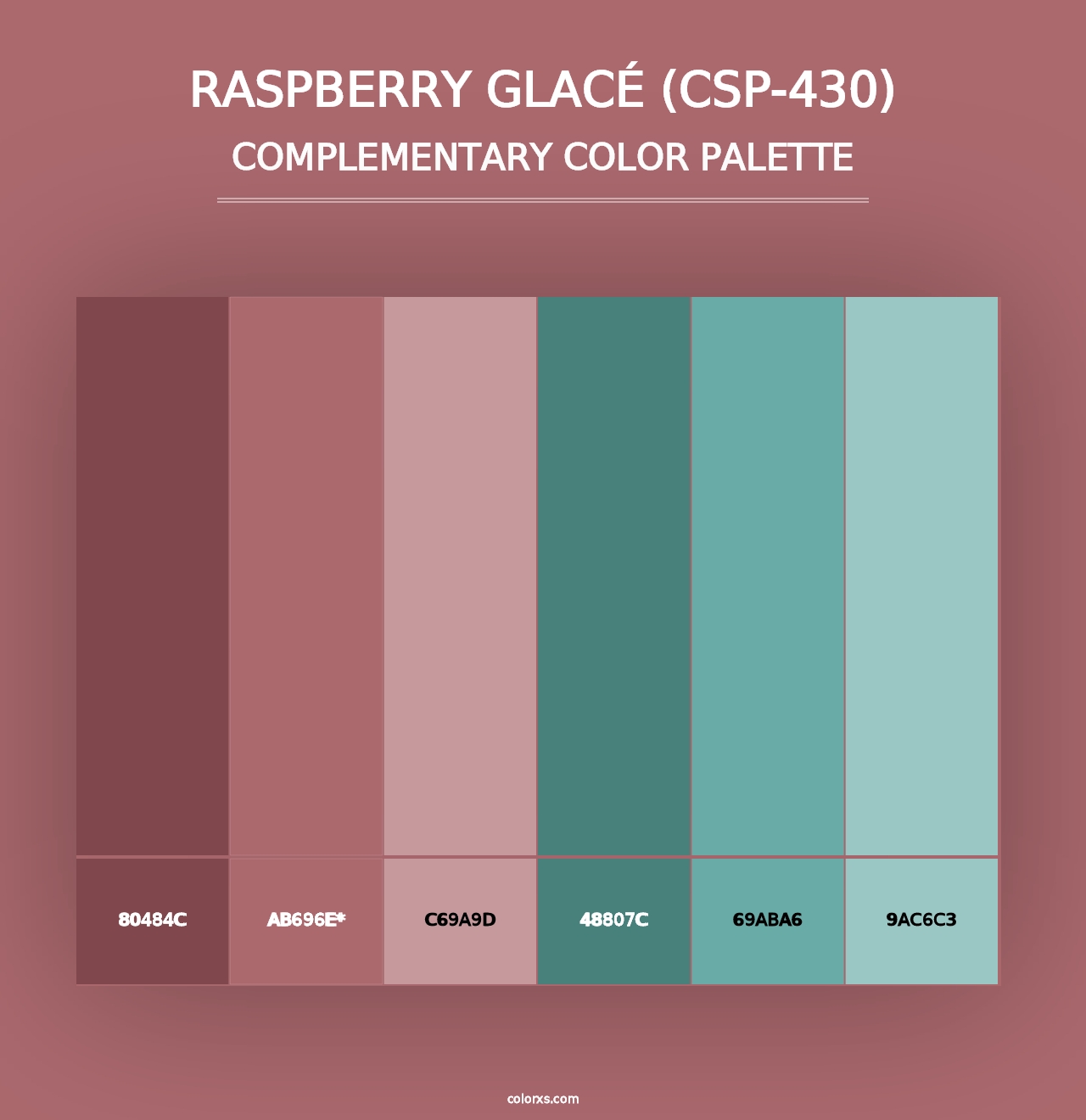 Raspberry Glacé (CSP-430) - Complementary Color Palette