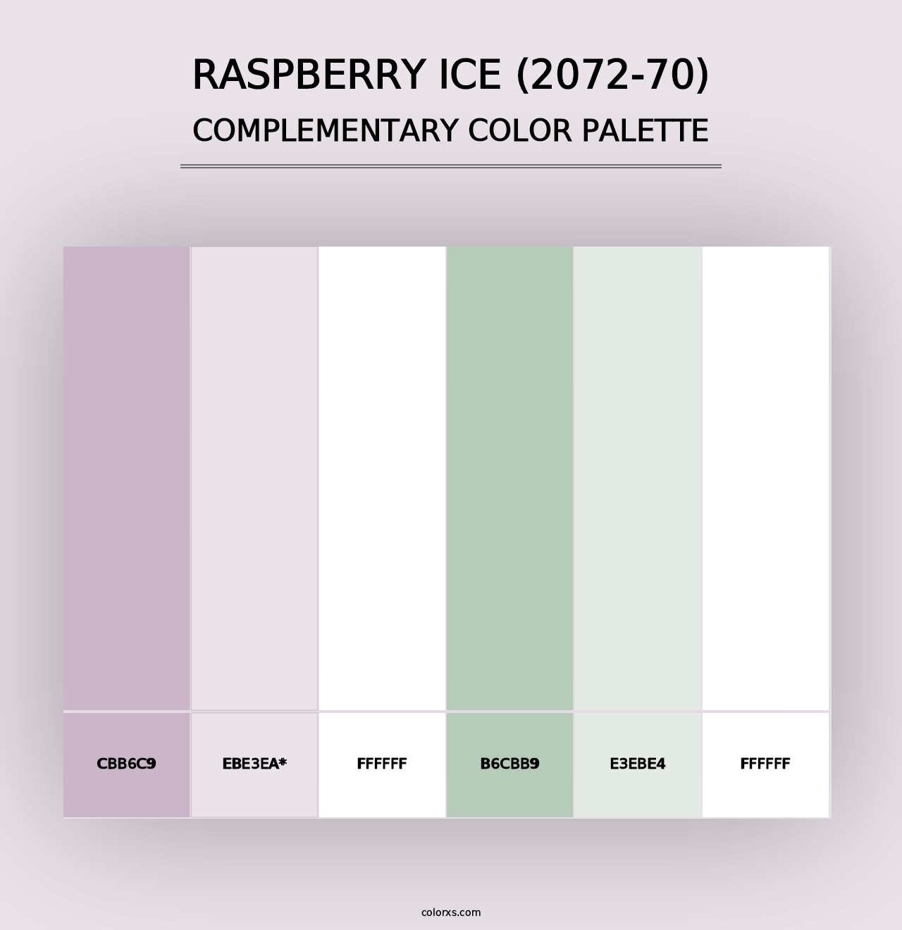 Raspberry Ice (2072-70) - Complementary Color Palette