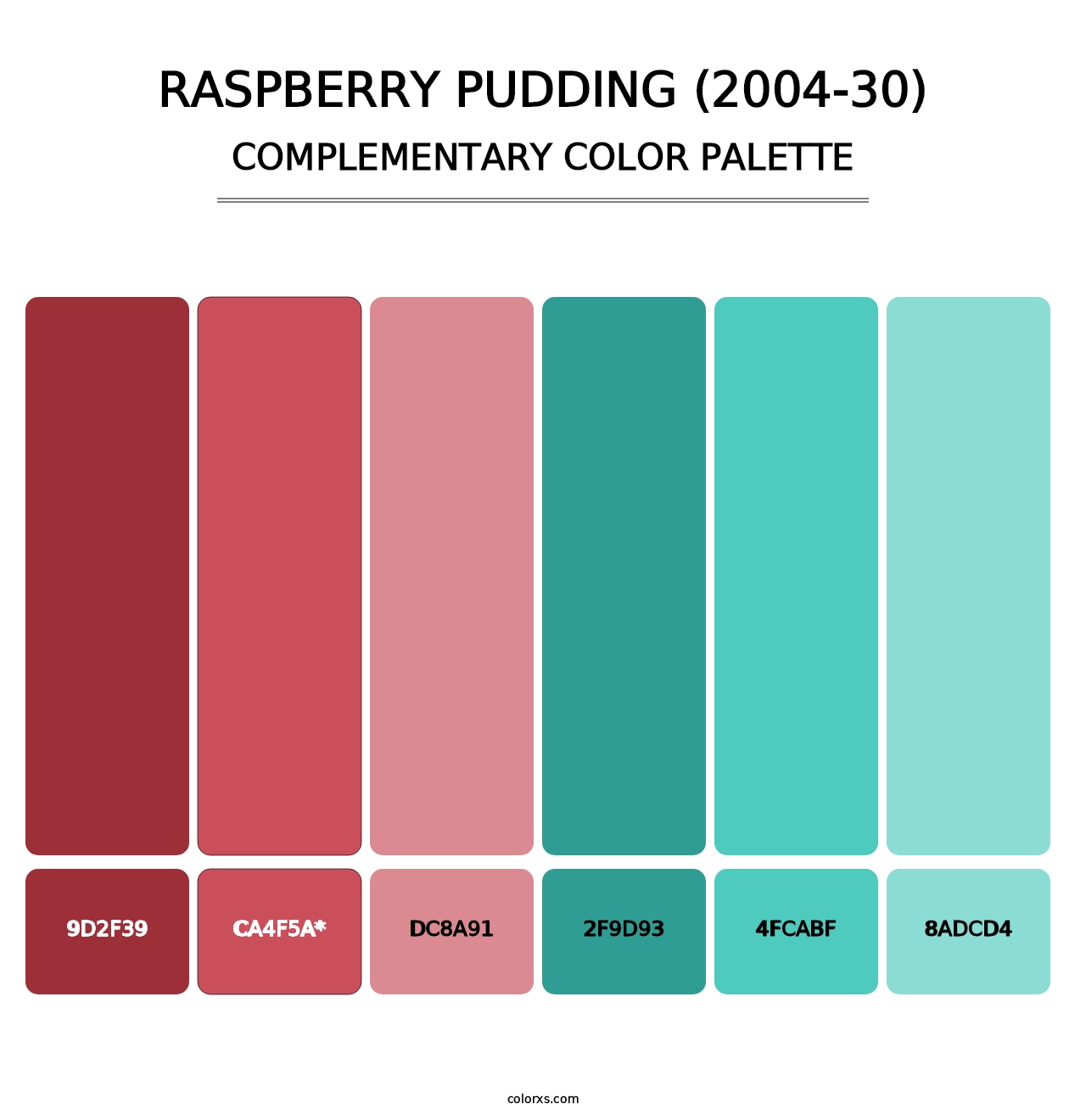 Raspberry Pudding (2004-30) - Complementary Color Palette