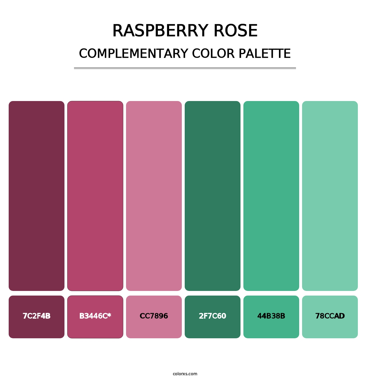 Raspberry Rose - Complementary Color Palette