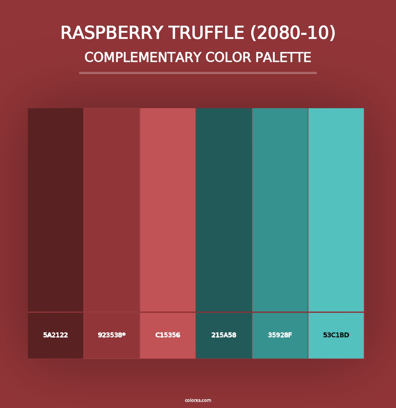 Raspberry Truffle (2080-10) - Complementary Color Palette