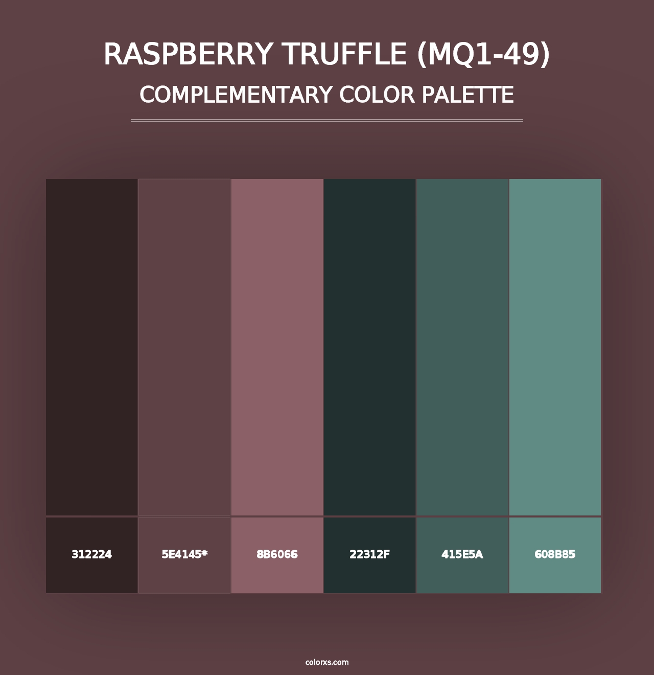 Raspberry Truffle (MQ1-49) - Complementary Color Palette