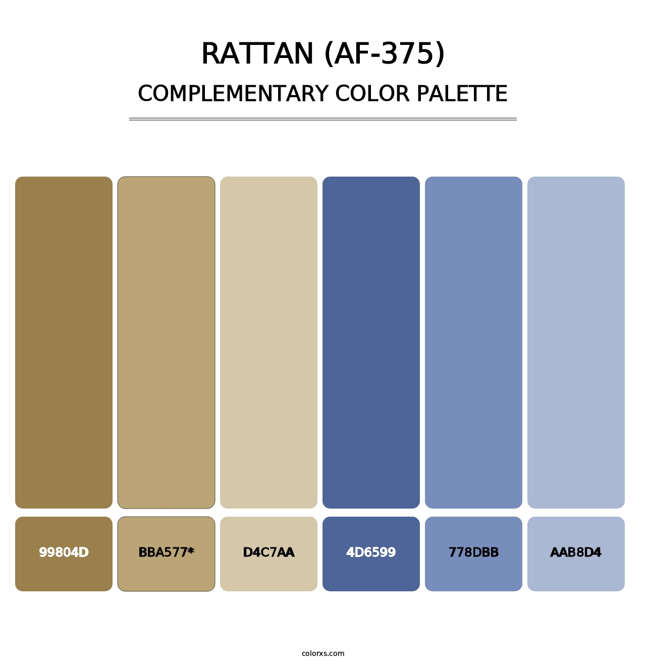 Rattan (AF-375) - Complementary Color Palette