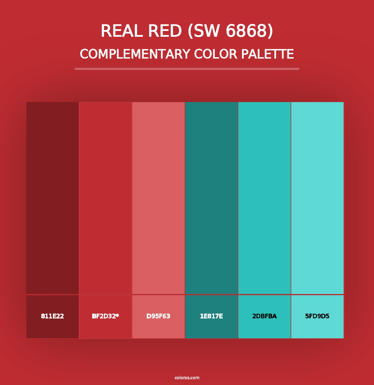 Real Red (SW 6868) - Complementary Color Palette