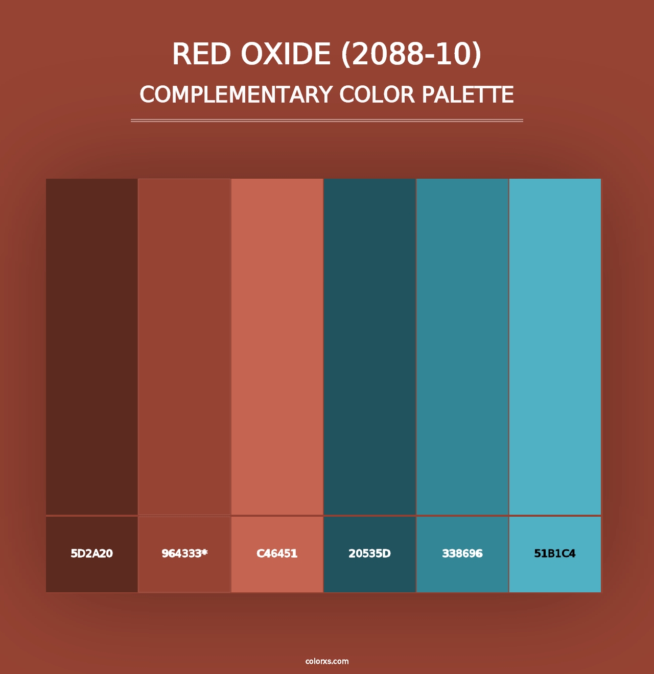 Red Oxide (2088-10) - Complementary Color Palette