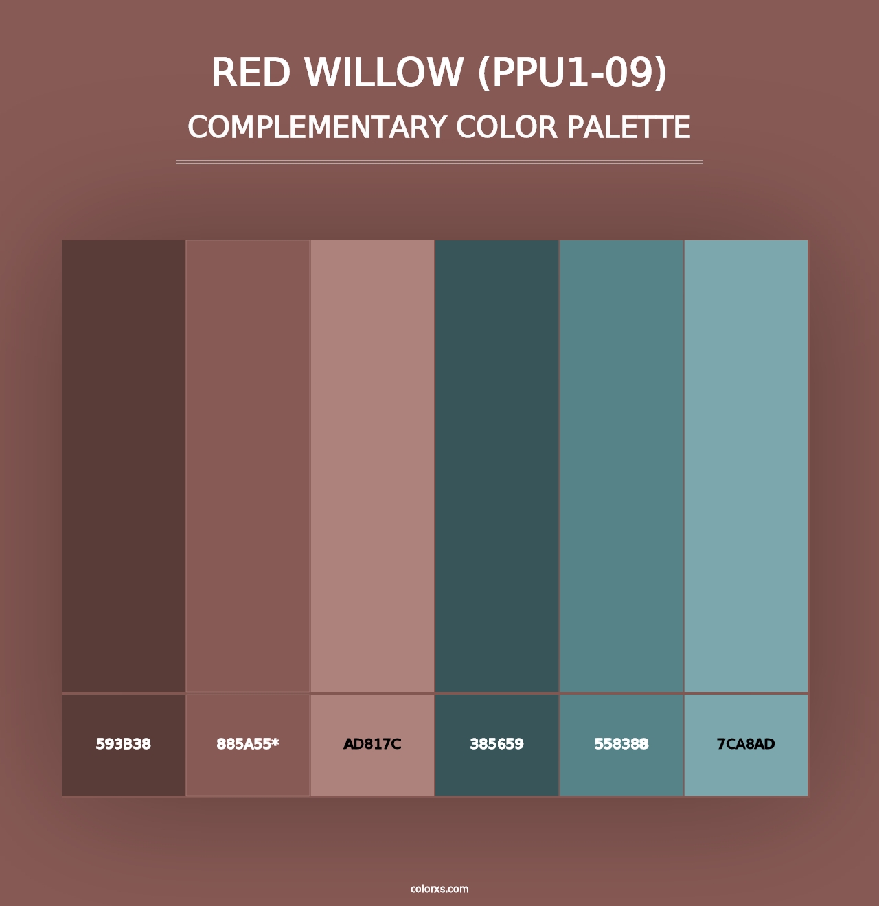 Red Willow (PPU1-09) - Complementary Color Palette