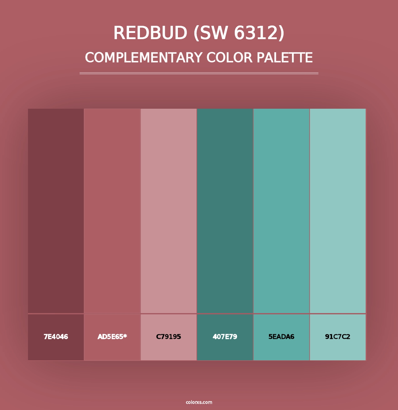 Redbud (SW 6312) - Complementary Color Palette