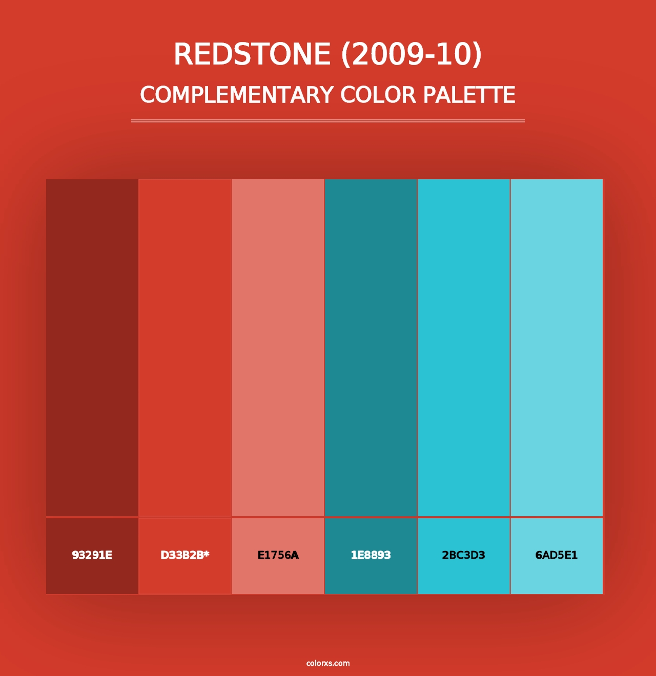 Redstone (2009-10) - Complementary Color Palette