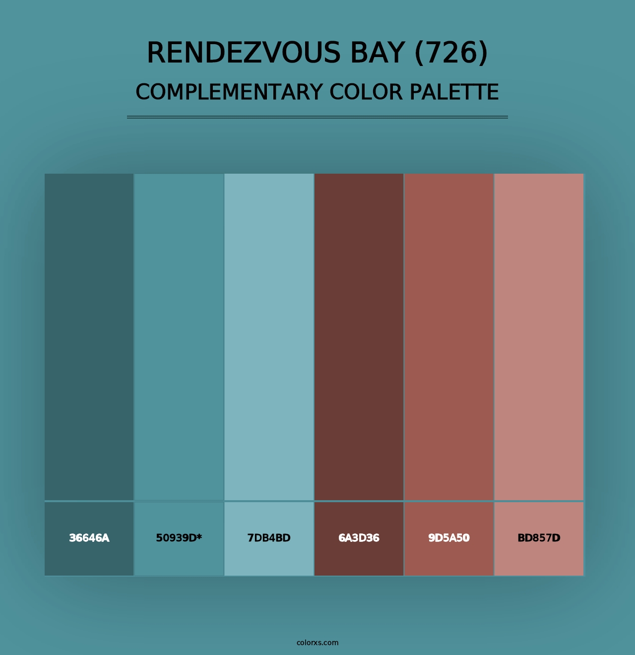 Rendezvous Bay (726) - Complementary Color Palette