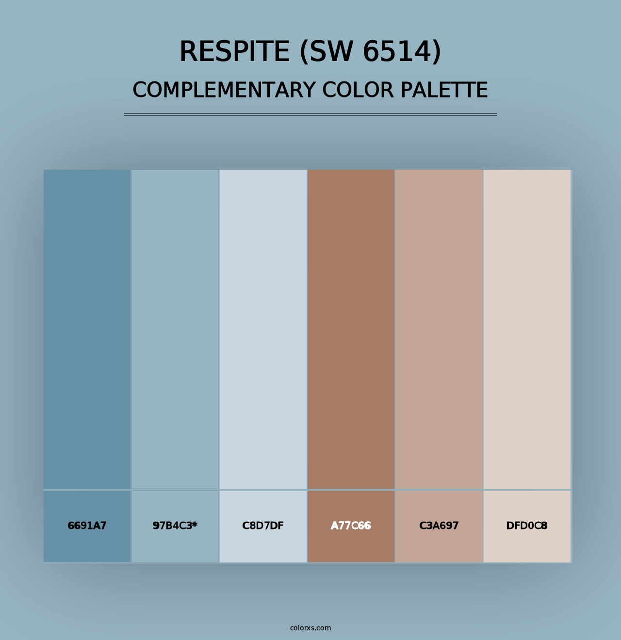 Respite (SW 6514) - Complementary Color Palette