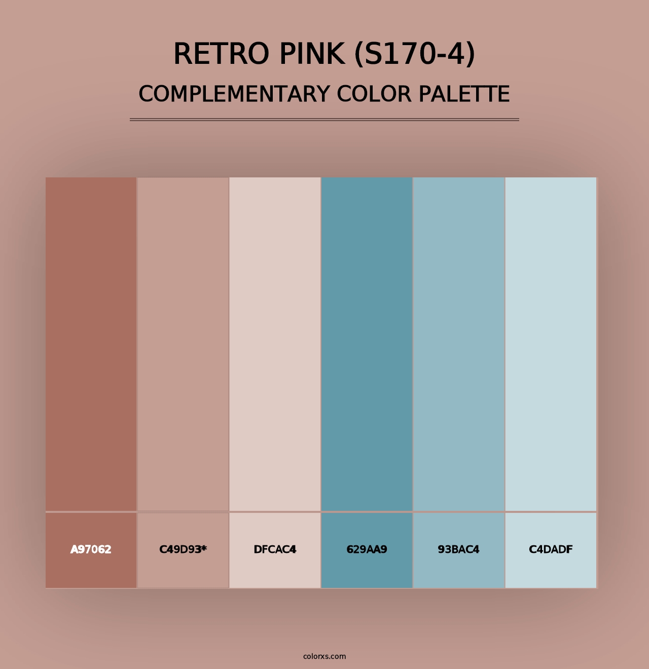 Retro Pink (S170-4) - Complementary Color Palette