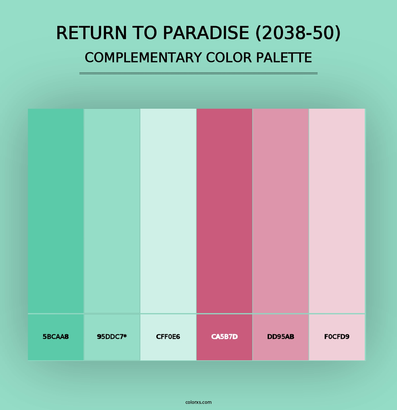 Return to Paradise (2038-50) - Complementary Color Palette