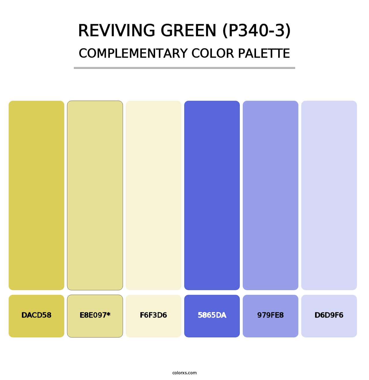 Reviving Green (P340-3) - Complementary Color Palette