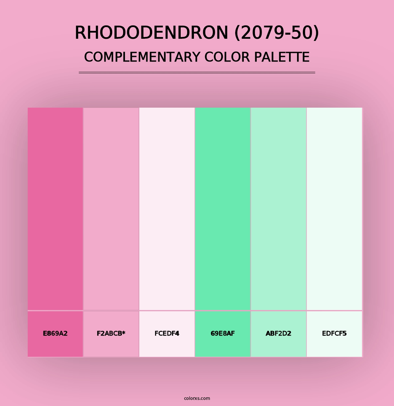 Rhododendron (2079-50) - Complementary Color Palette