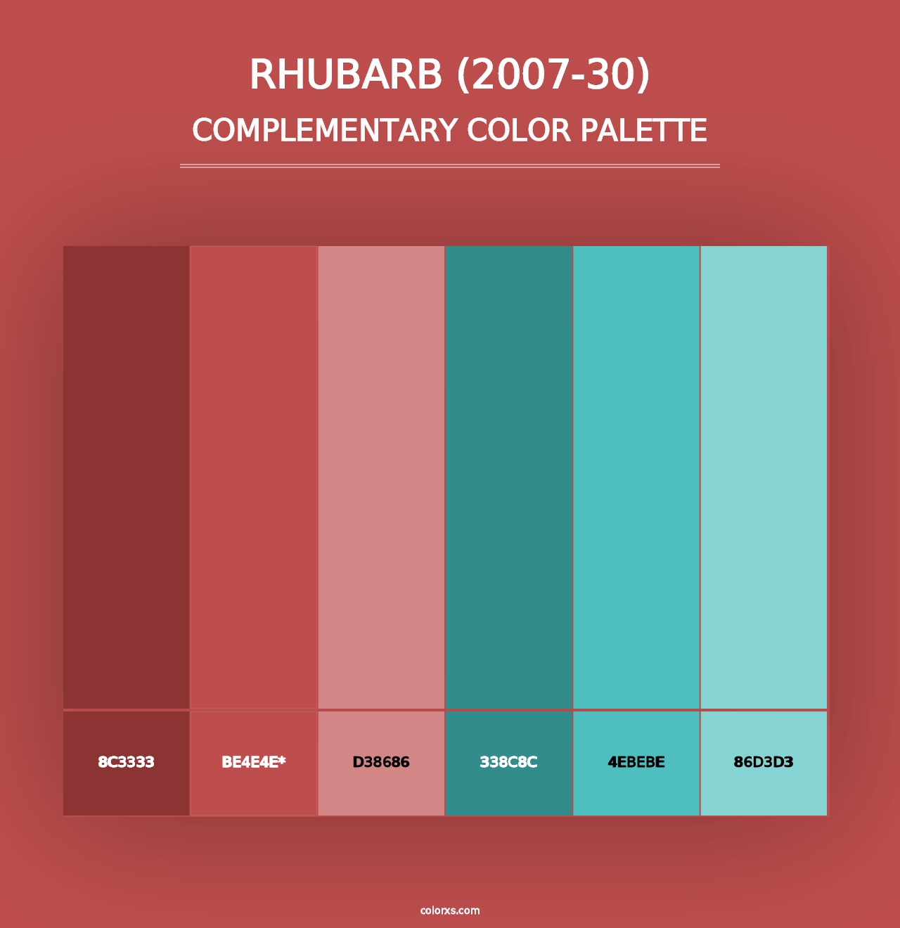 Rhubarb (2007-30) - Complementary Color Palette