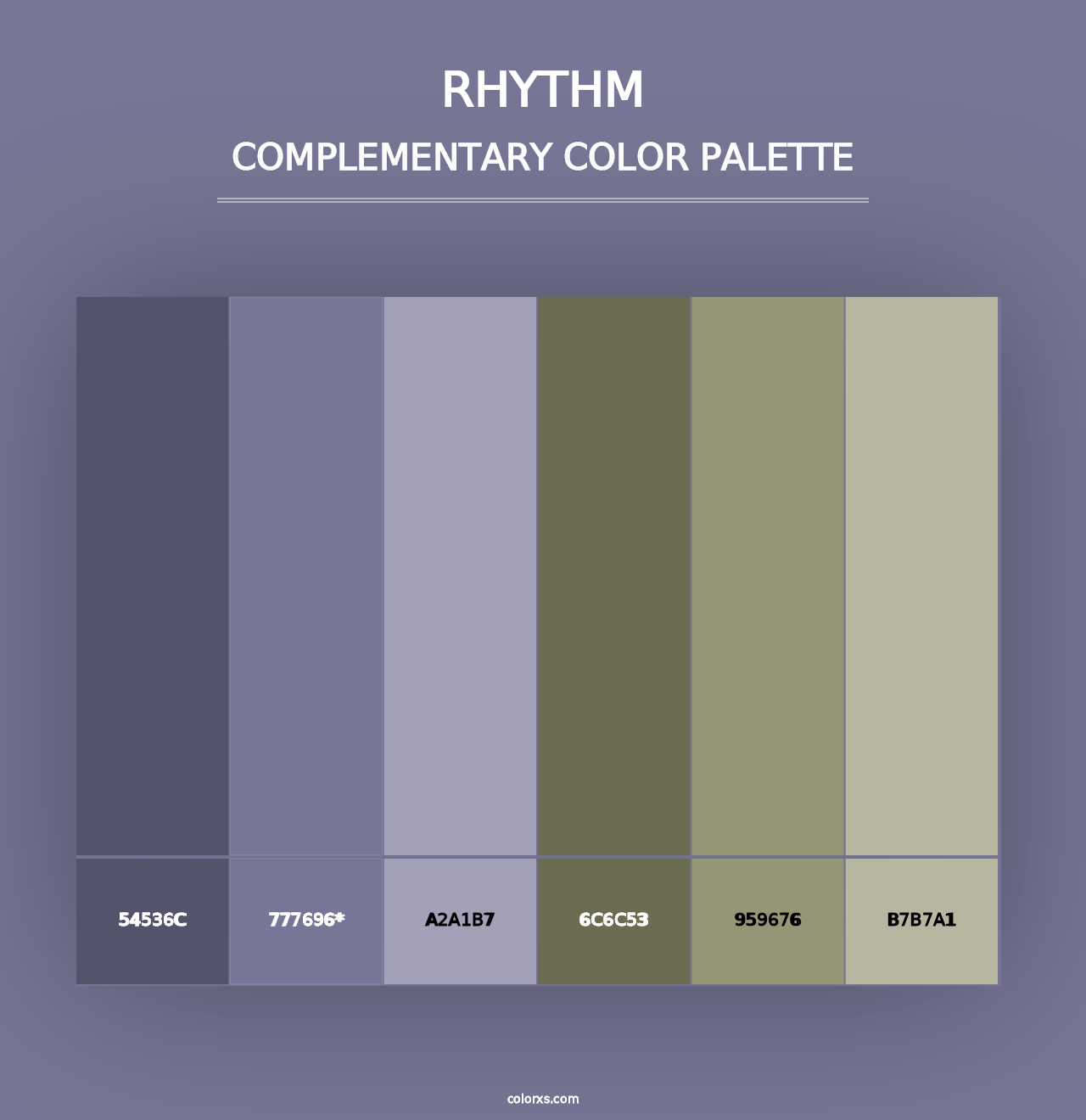 Rhythm - Complementary Color Palette