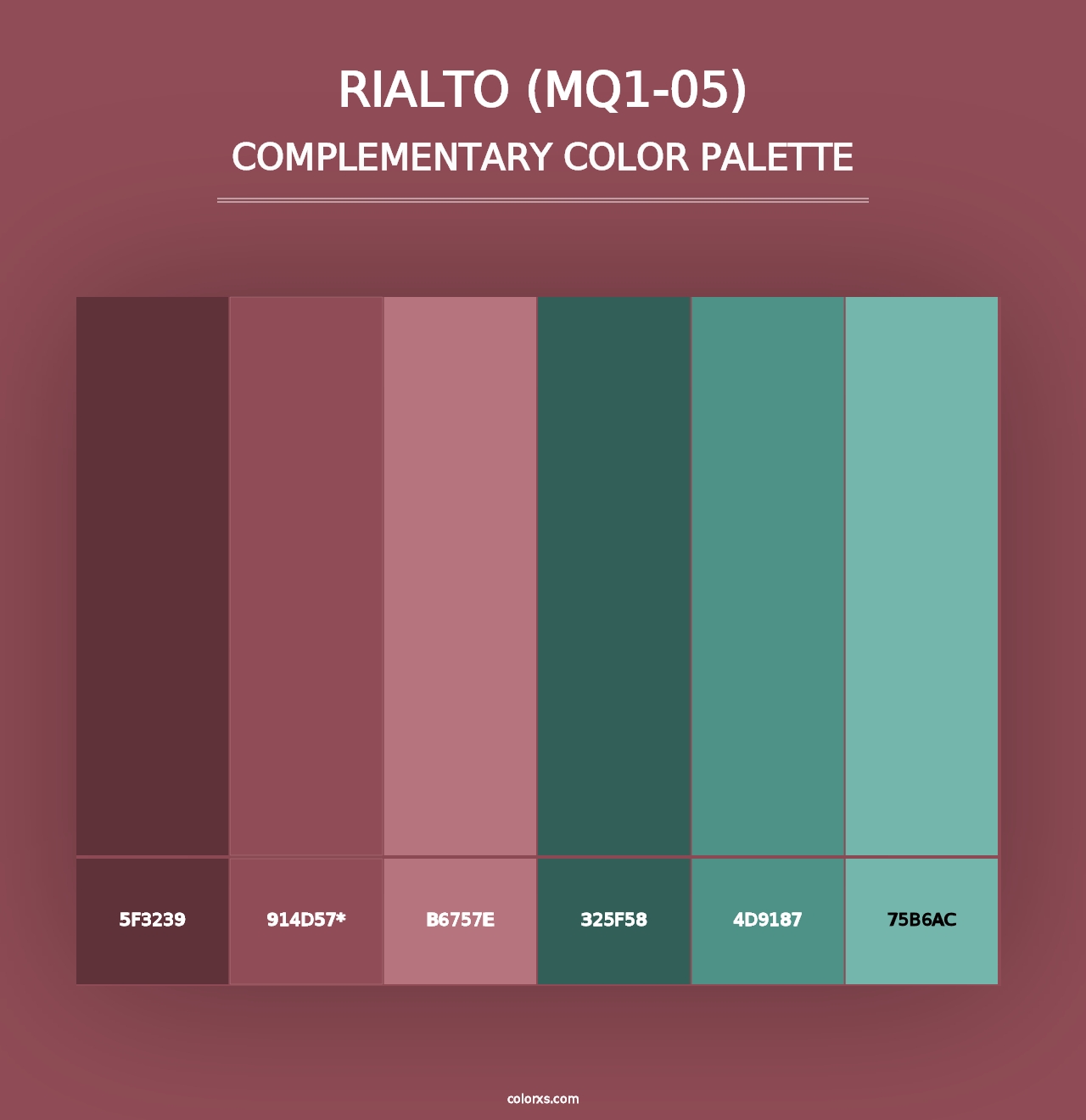 Rialto (MQ1-05) - Complementary Color Palette