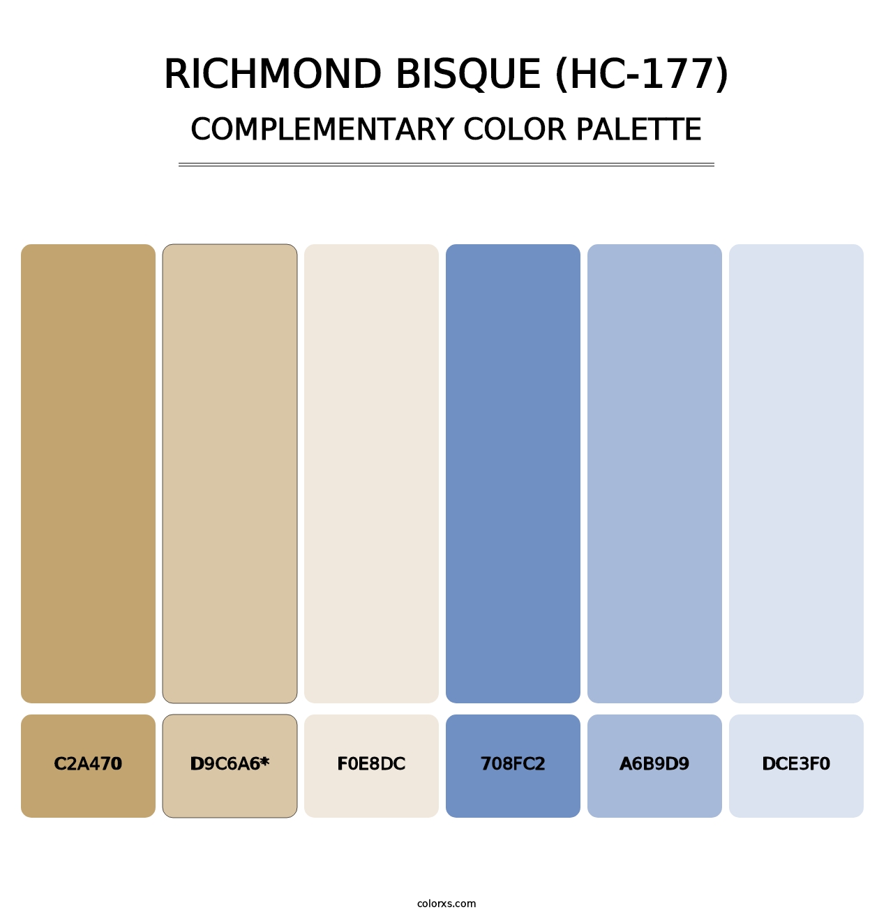 Richmond Bisque (HC-177) - Complementary Color Palette