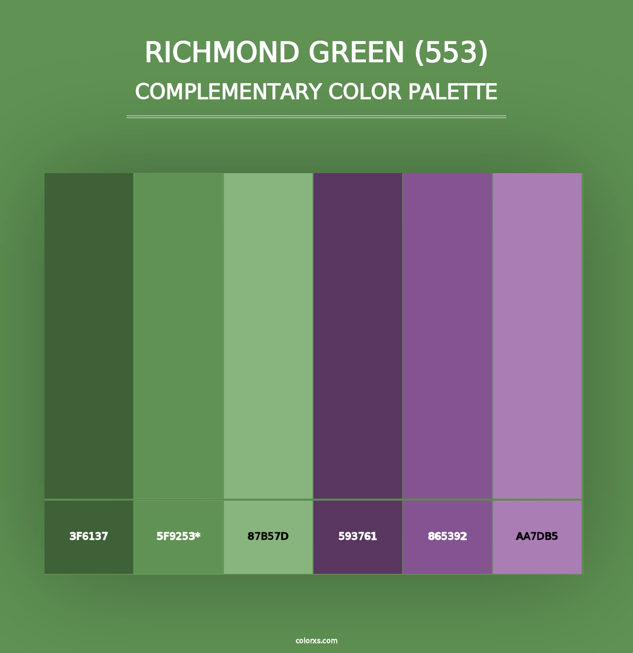 Richmond Green (553) - Complementary Color Palette