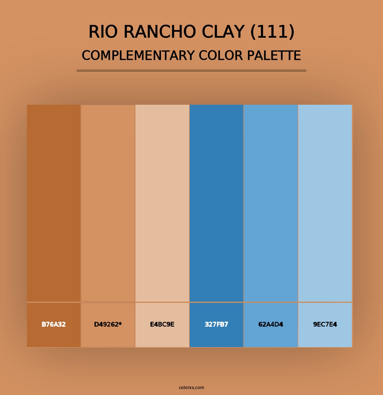 Rio Rancho Clay (111) - Complementary Color Palette