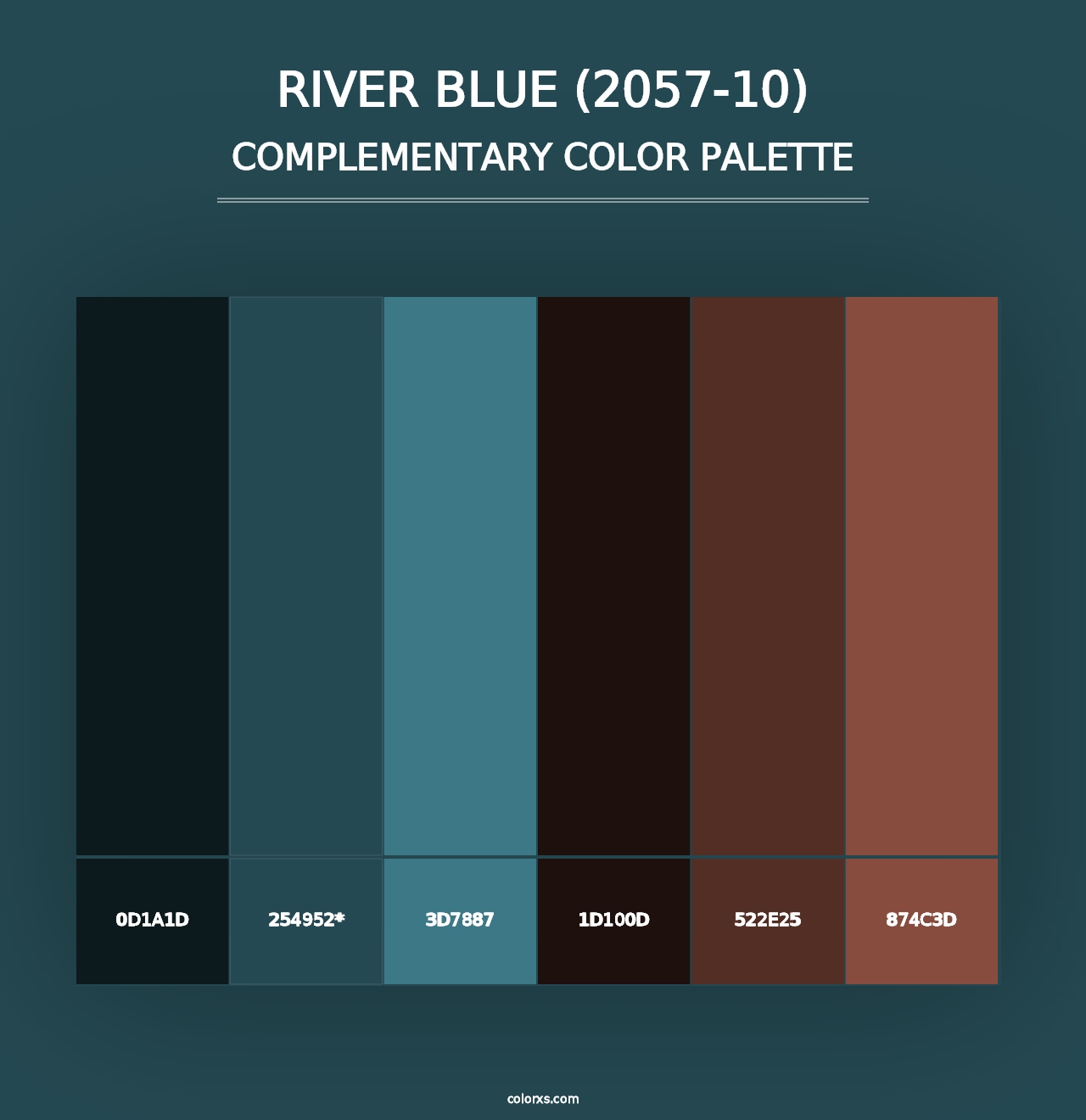 River Blue (2057-10) - Complementary Color Palette