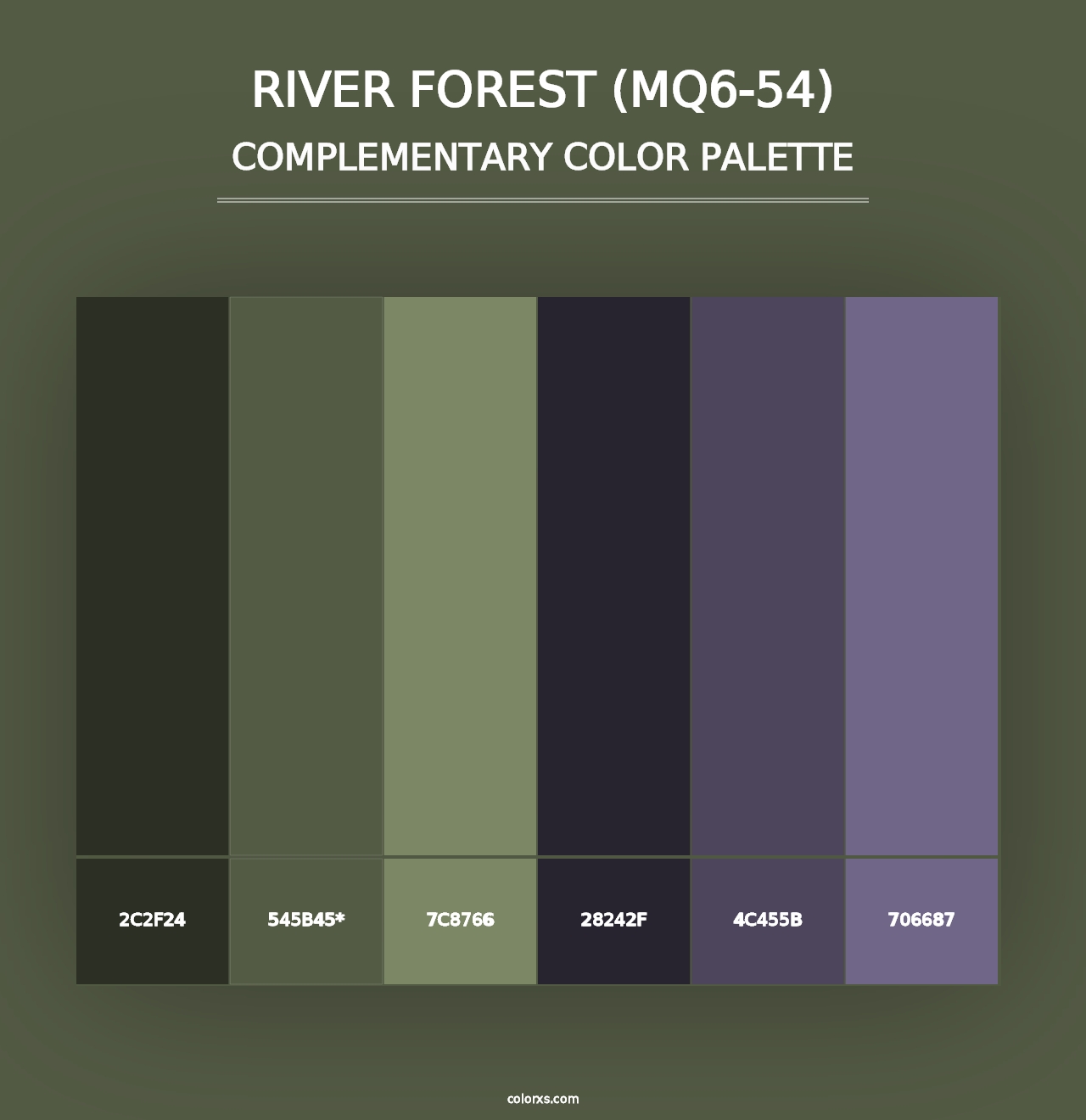 River Forest (MQ6-54) - Complementary Color Palette