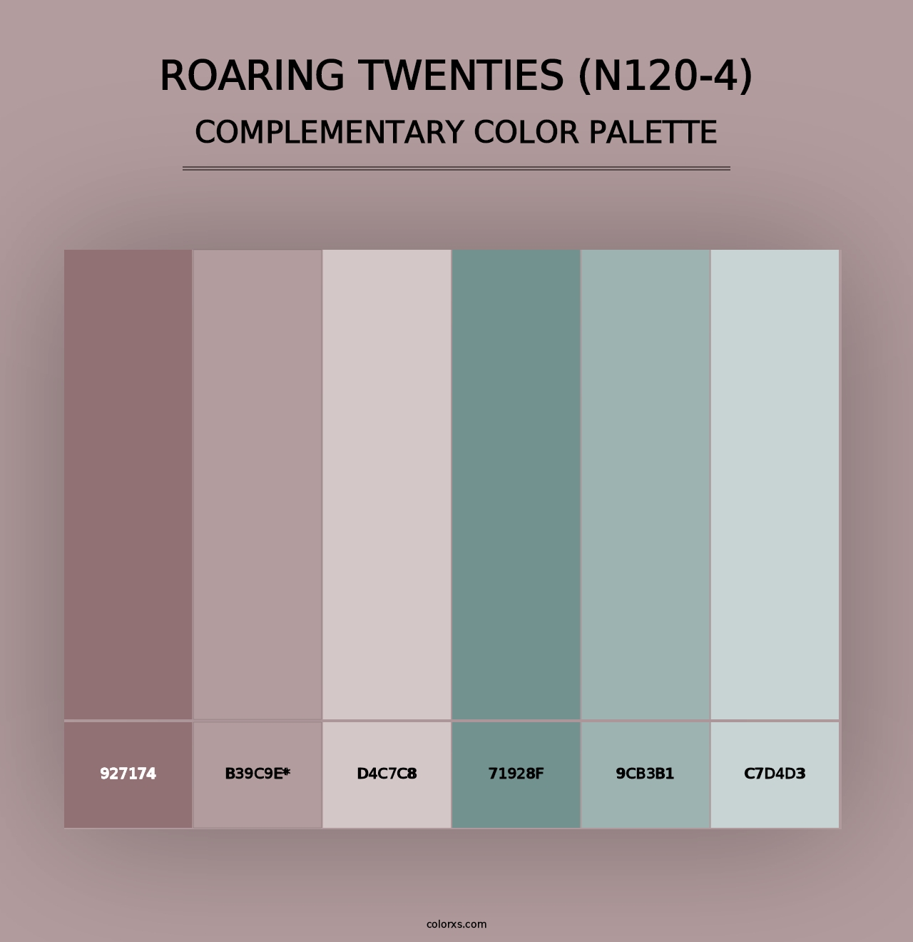 Roaring Twenties (N120-4) - Complementary Color Palette