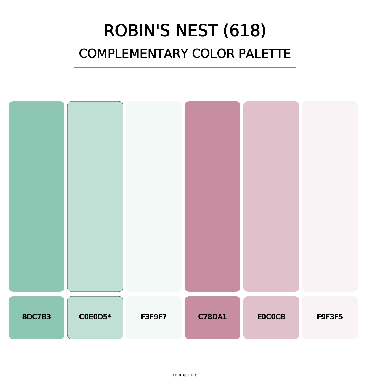 Robin's Nest (618) - Complementary Color Palette