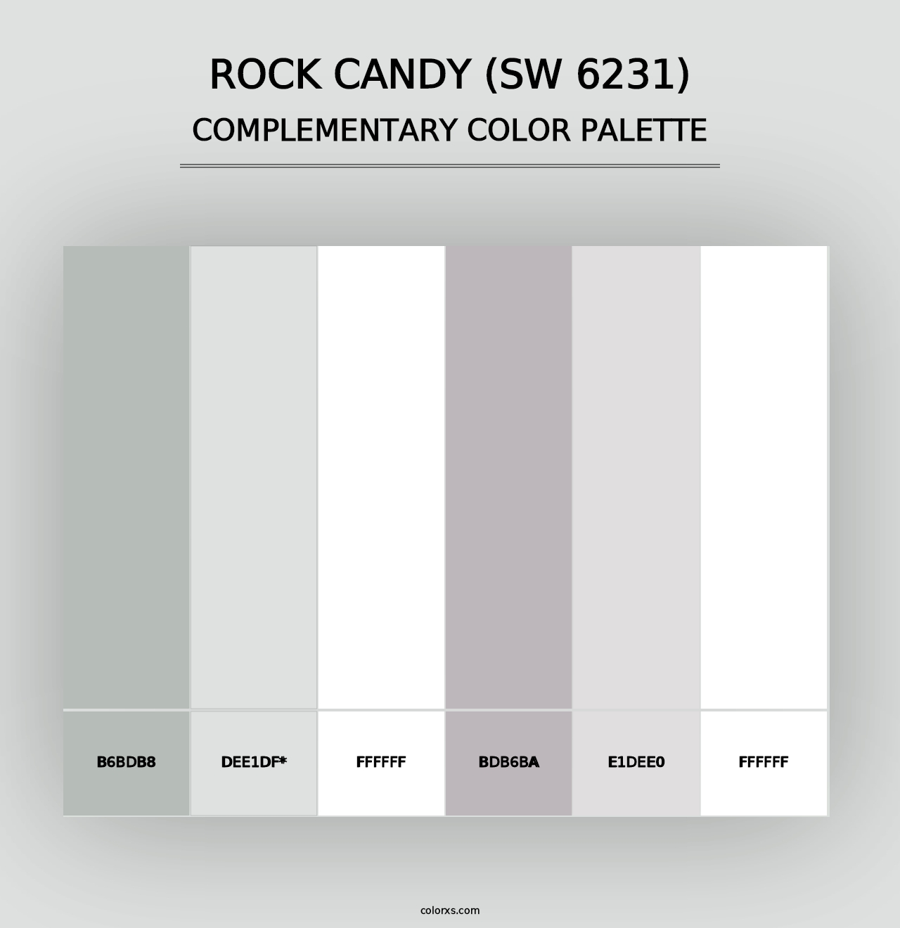 Rock Candy (SW 6231) - Complementary Color Palette